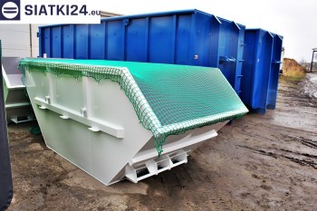 Siatki Warka - Siatka przykrywająca na kontener - zabezpieczenie przewożonych ładunków dla terenów Warki